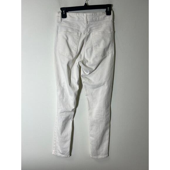 IRO Paris White Button Fly Slim High Rise Jeans Sz 25 - Picture 2 of 4